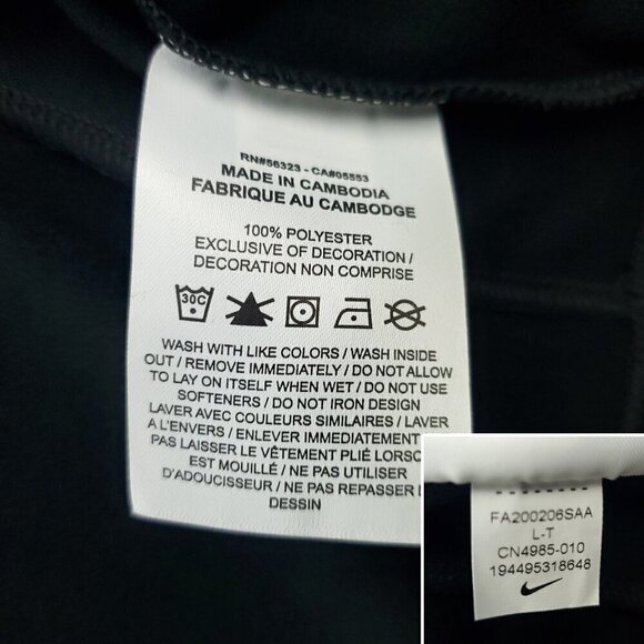 Golden State Warriors Jacket NBA Authentics Nike Dry Full Zip Large Tall NWT - Picture 11 of 11